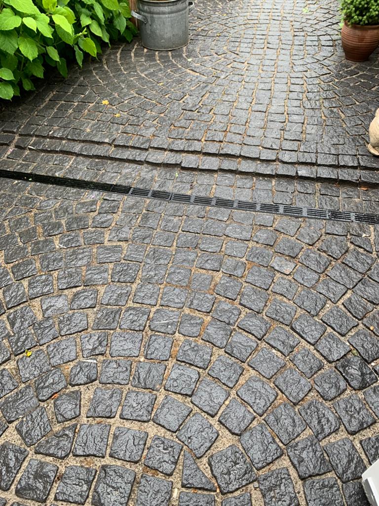 Portugees graniet 8x10 cm, Ophalen, Gebruikt, Klinkers, 5 tot 10 m²