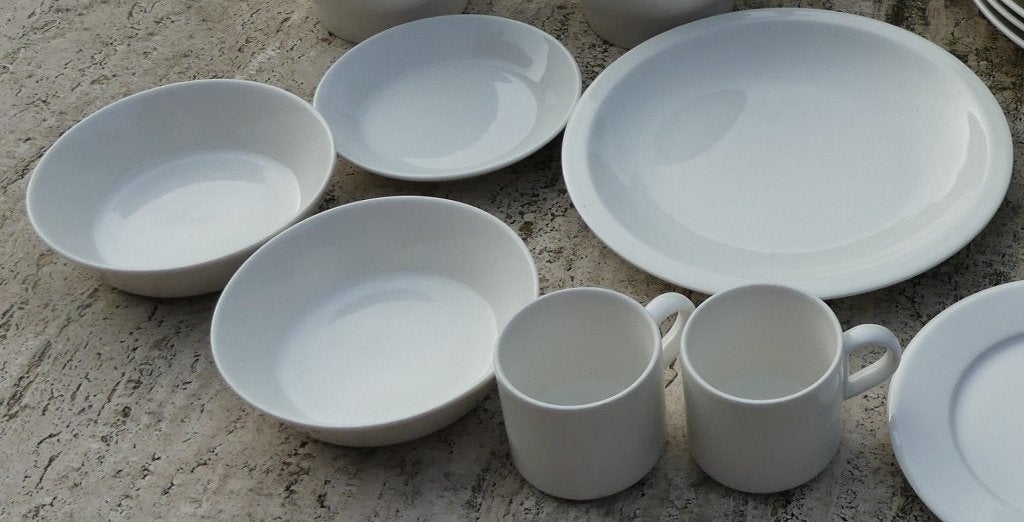 Wit Iittala Teema servies en Arabia servies, Huis en Inrichting, Keuken | Servies, Arabia, Nieuw, Ophalen of Verzenden, Bord(en)