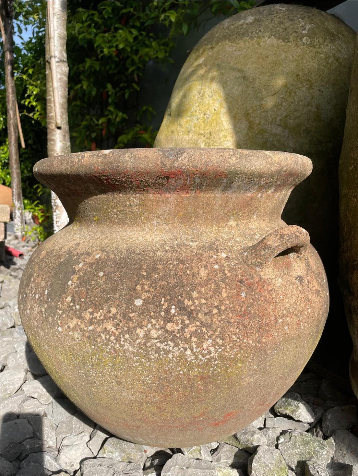 Prachtige antieke terracotta Oud Hollandse kwaliteit vaas, Tuin en Terras, Ophalen, Zo goed als nieuw