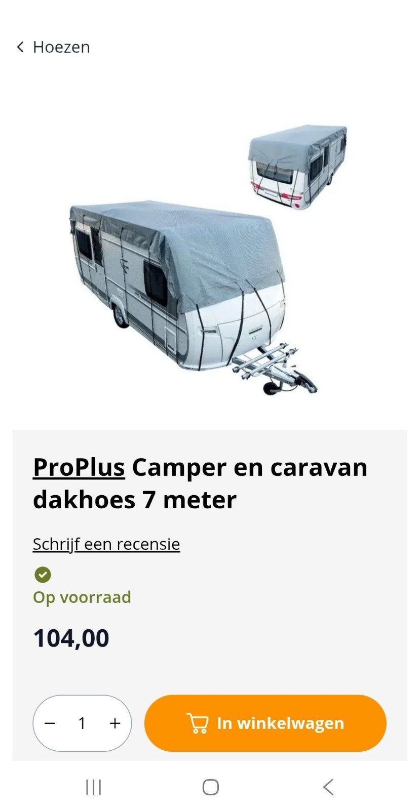 ProPlus Camper en caravan dakhoes 7 meter, Ophalen, Gebruikt