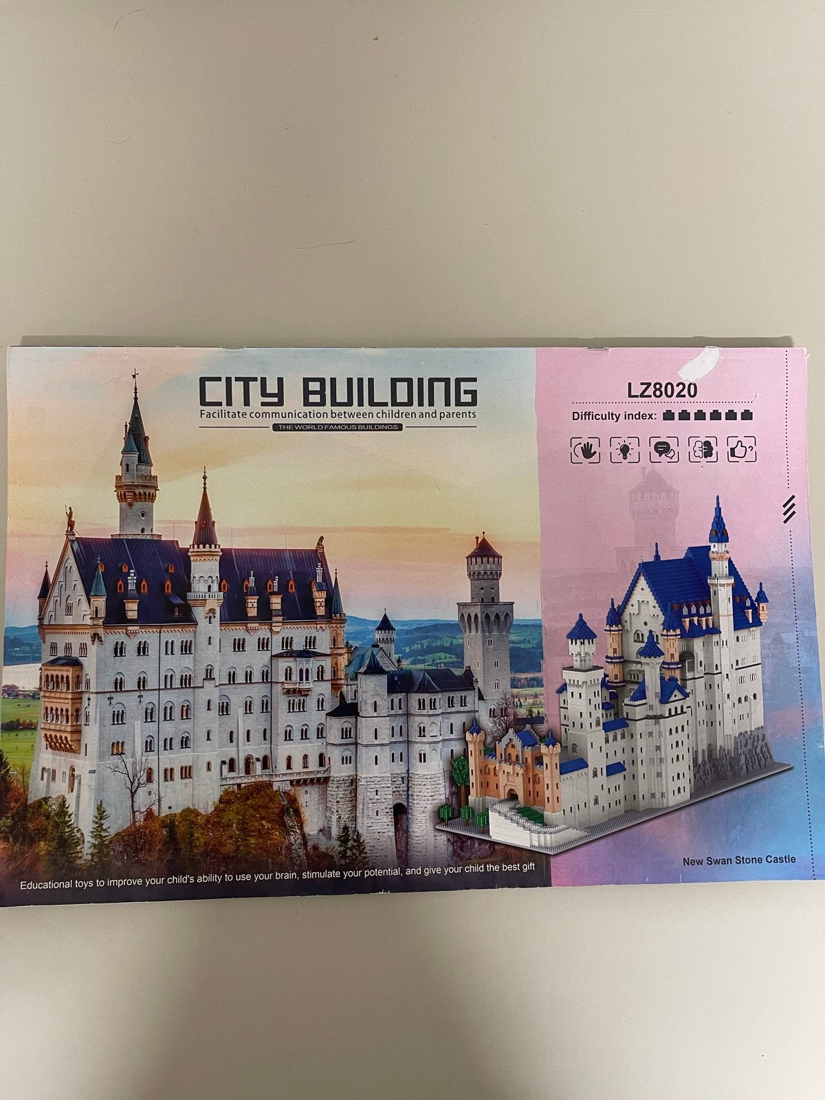 City Building Neuschwanstein Kasteel Bouwpakket 10.000 pcs, Ophalen of Verzenden, Zo goed als nieuw, Overige merken