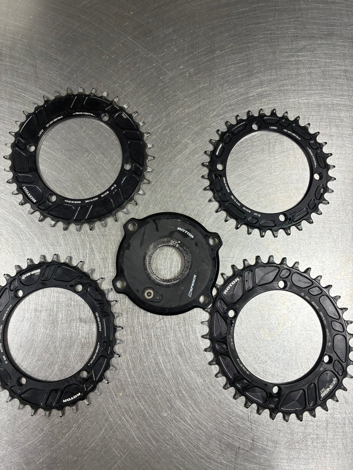 Rotor vermogensmeter, Crankstel of Pedalen, Gebruikt, Ophalen of Verzenden, Aluminium