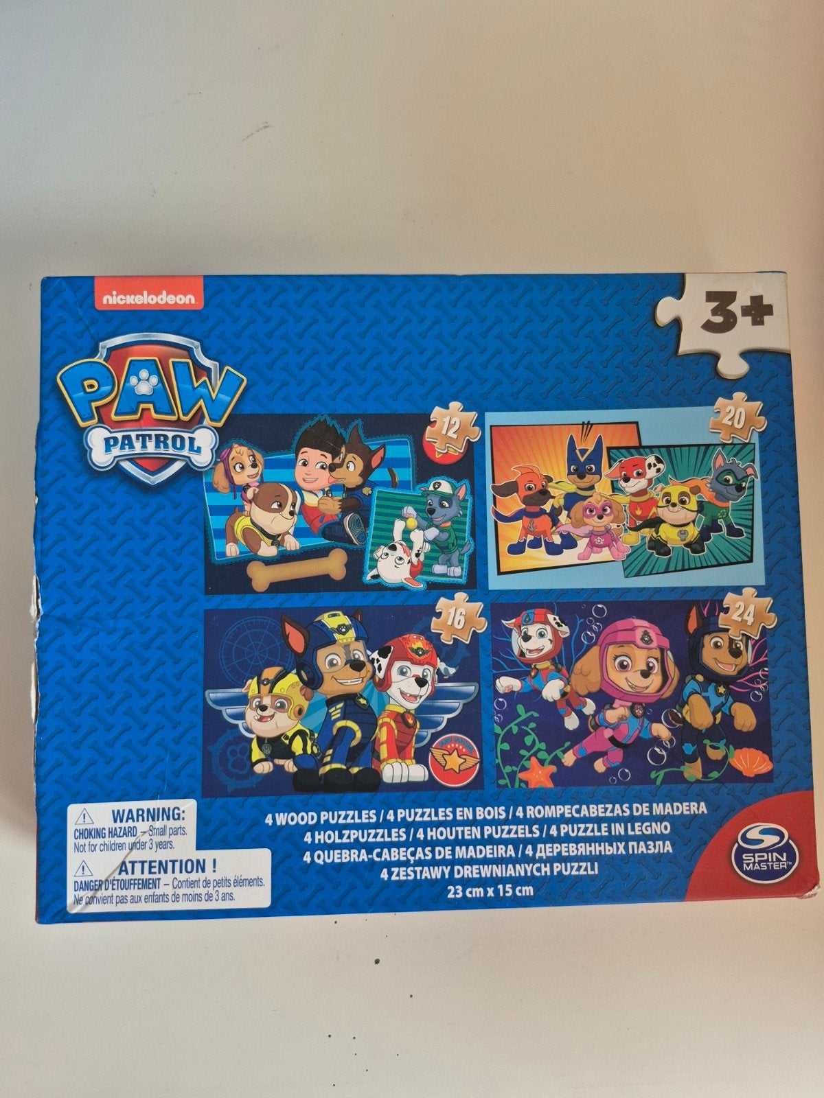 Paw Patrol Houten Puzzels - 4 in 1 Set, 2 tot 4 jaar, Gebruikt, 10 tot 50 stukjes, Ophalen of Verzenden