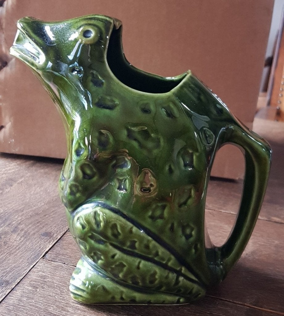 Waterkan L'Heritier-Guyot Dijon - kikker - 1950/1960 - IZGST, Antiek en Kunst, Antiek | Keramiek en Aardewerk, Ophalen of Verzenden