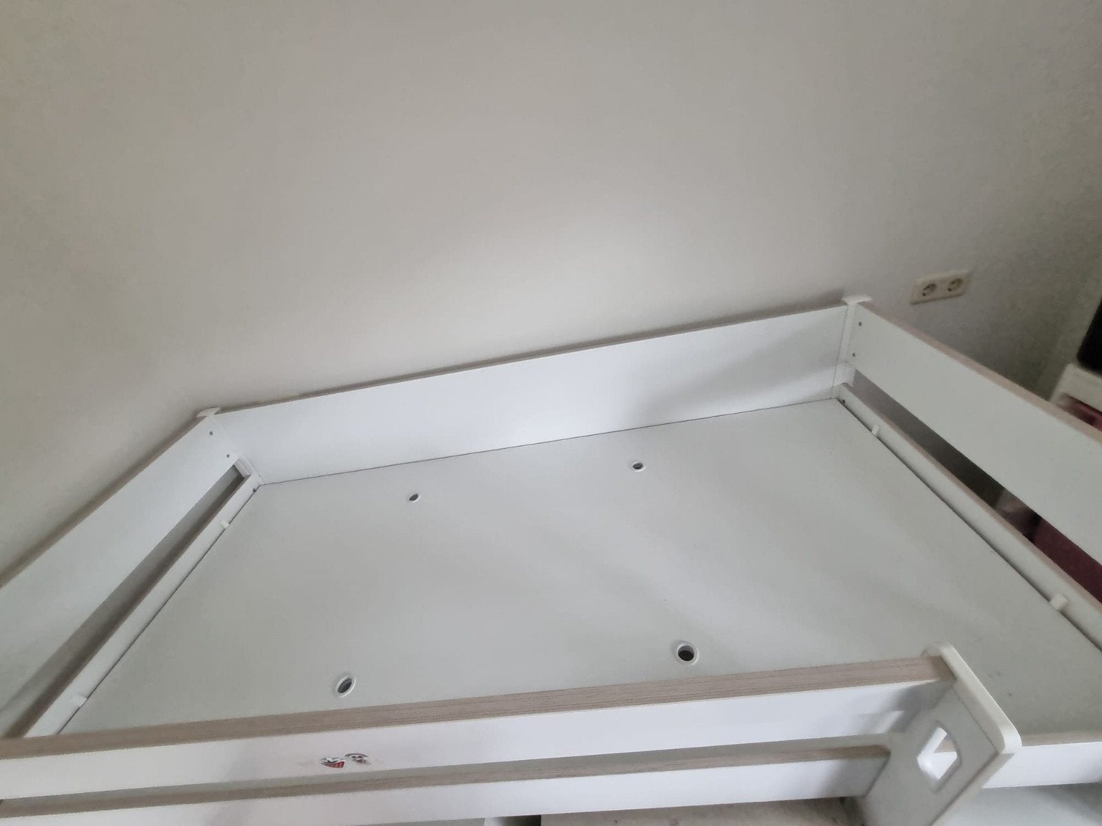 Middelhoogslaper Wit - Perfect voor Kinderkamer, Eenpersoons, Minder dan 160 cm, Ophalen of Verzenden, Zo goed als nieuw