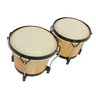Bongo drum massief houten dubbele trommel, Ophalen of Verzenden, Nieuw, Trommel