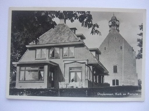 Q27 Diepenveen - Kerk en Pastorie, Verzenden, 1940 tot 1960, Gelopen, Overijssel