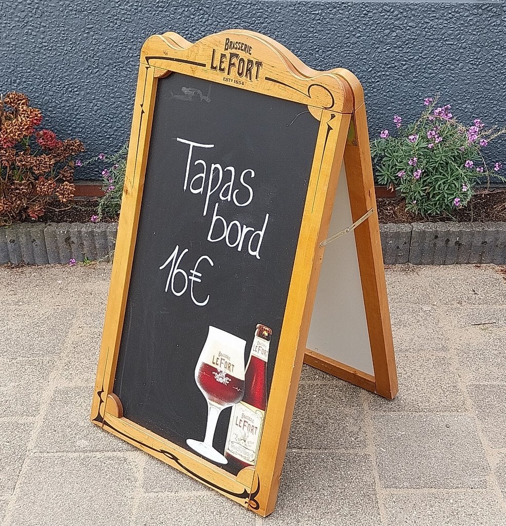 Le Fort stoepbord / Krijtbord /Reclamebord, Ophalen, Reclamebord, Plaat of Schild, Overige merken