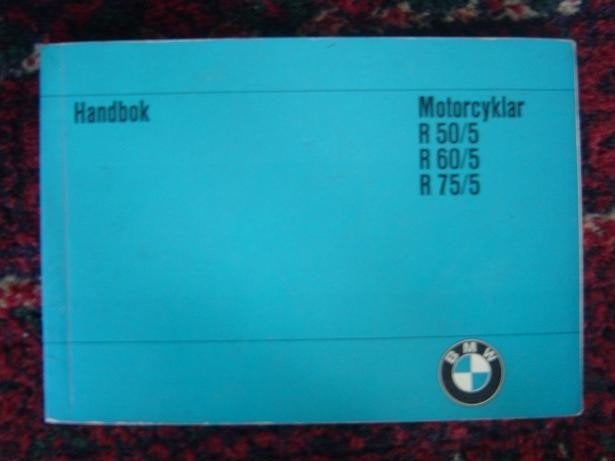 BMW R50/5 R60/5 R75/5 1973 motorcyklar Handbok, Ophalen of Verzenden, BMW