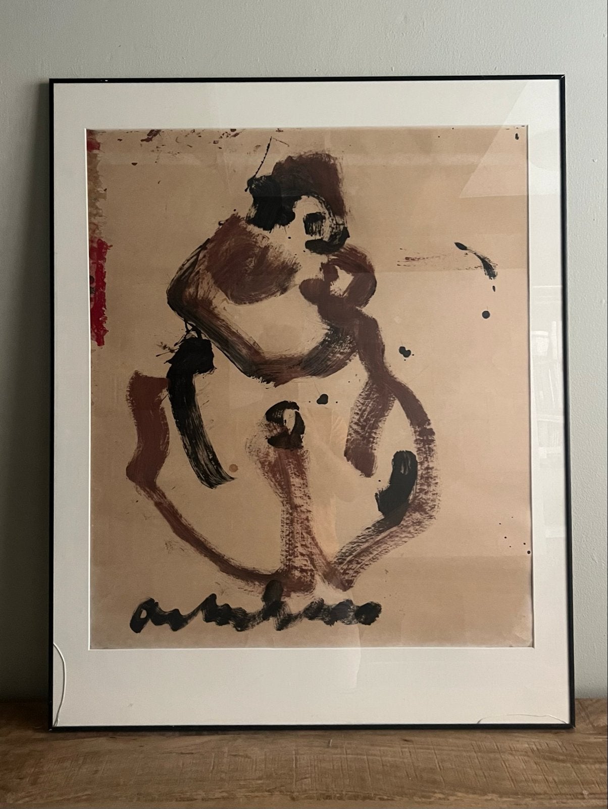Originele Anton Heyboer - Abstracte inkttekening, Antiek en Kunst, Kunst | Schilderijen | Modern, Ophalen, Abstract, Papier/karton
