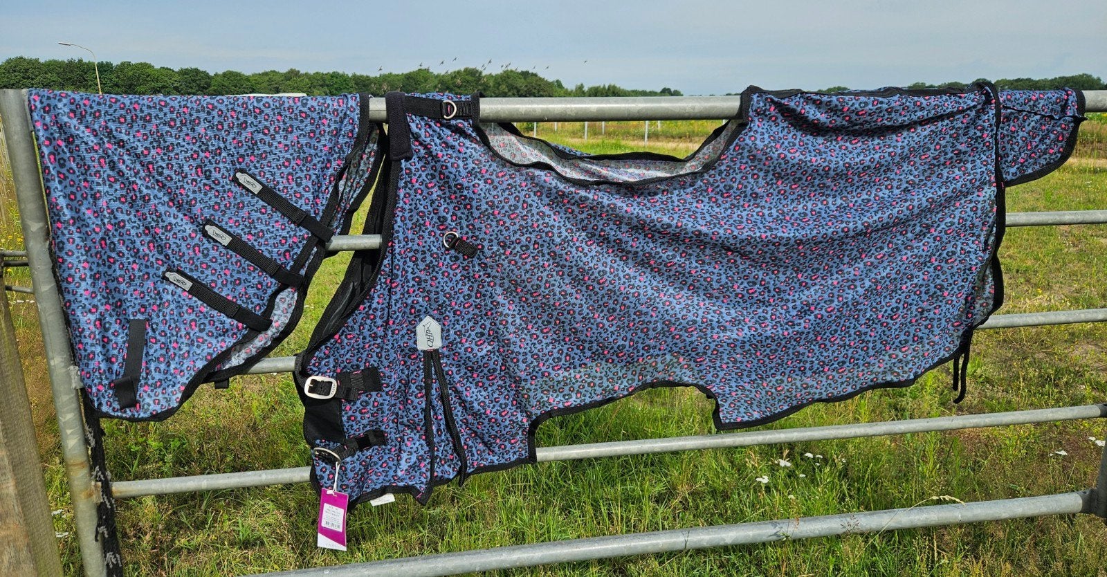QHP vliegen uitrijdeken met losse hals maat 165cm nieuw, Dieren en Toebehoren, Ophalen of Verzenden, Nieuw, Vliegendeken, QHP