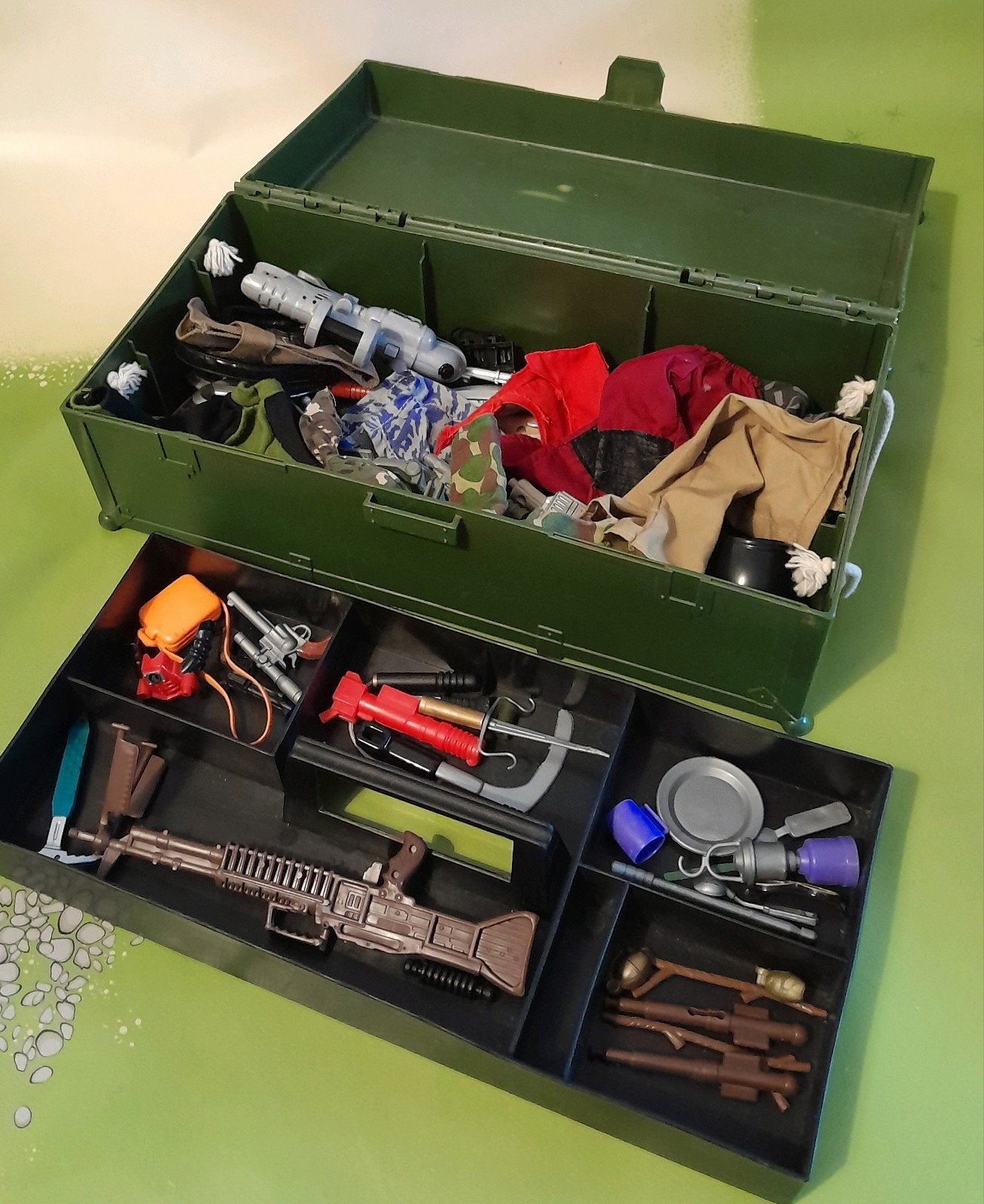 vintage Action Man Mission Case munitie kist opbergbox, Ophalen of Verzenden, Gebruikt