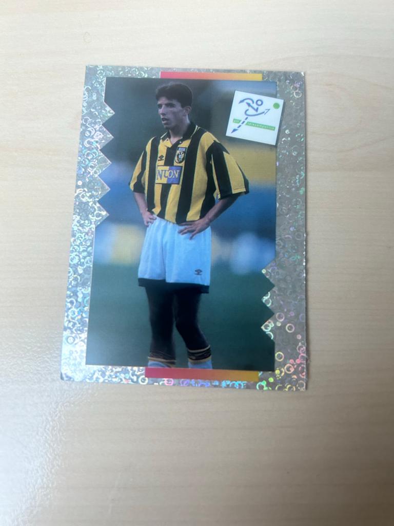 Roy Makaay Vitesse Voetbalplaatje Panini Voetbal '96 #181, Verzamelen, Ophalen of Verzenden, Zo goed als nieuw, Vitesse, Poster, Plaatje of Sticker