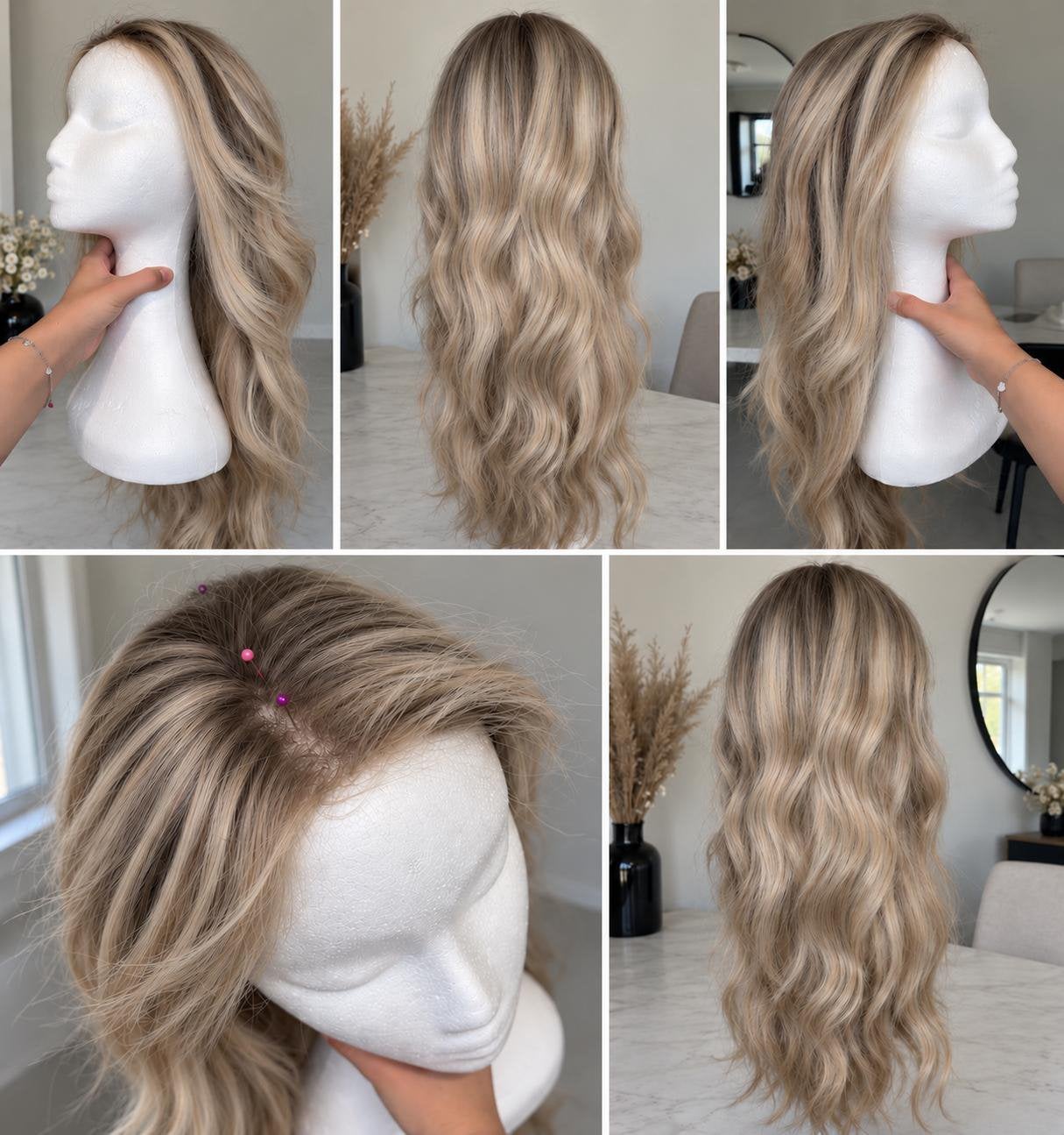 Hoogwaardig haarwerk Hair Elements, Ophalen of Verzenden, Gebruikt, Pruik of Haarverlenging