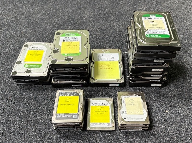20 Harde schijven 500GB tot 2TB, Computers en Software, Harde schijven, Ophalen, Gebruikt, Desktop, Intern