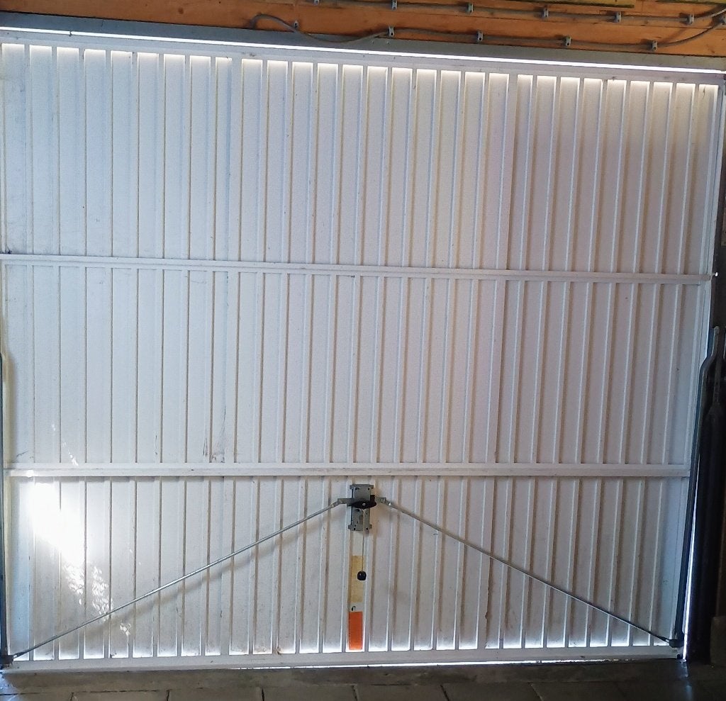 Kanteldeur garagedeur Novoferm in zeer goede staat, Ophalen, Gebruikt, 120 cm of meer, Garagedeur