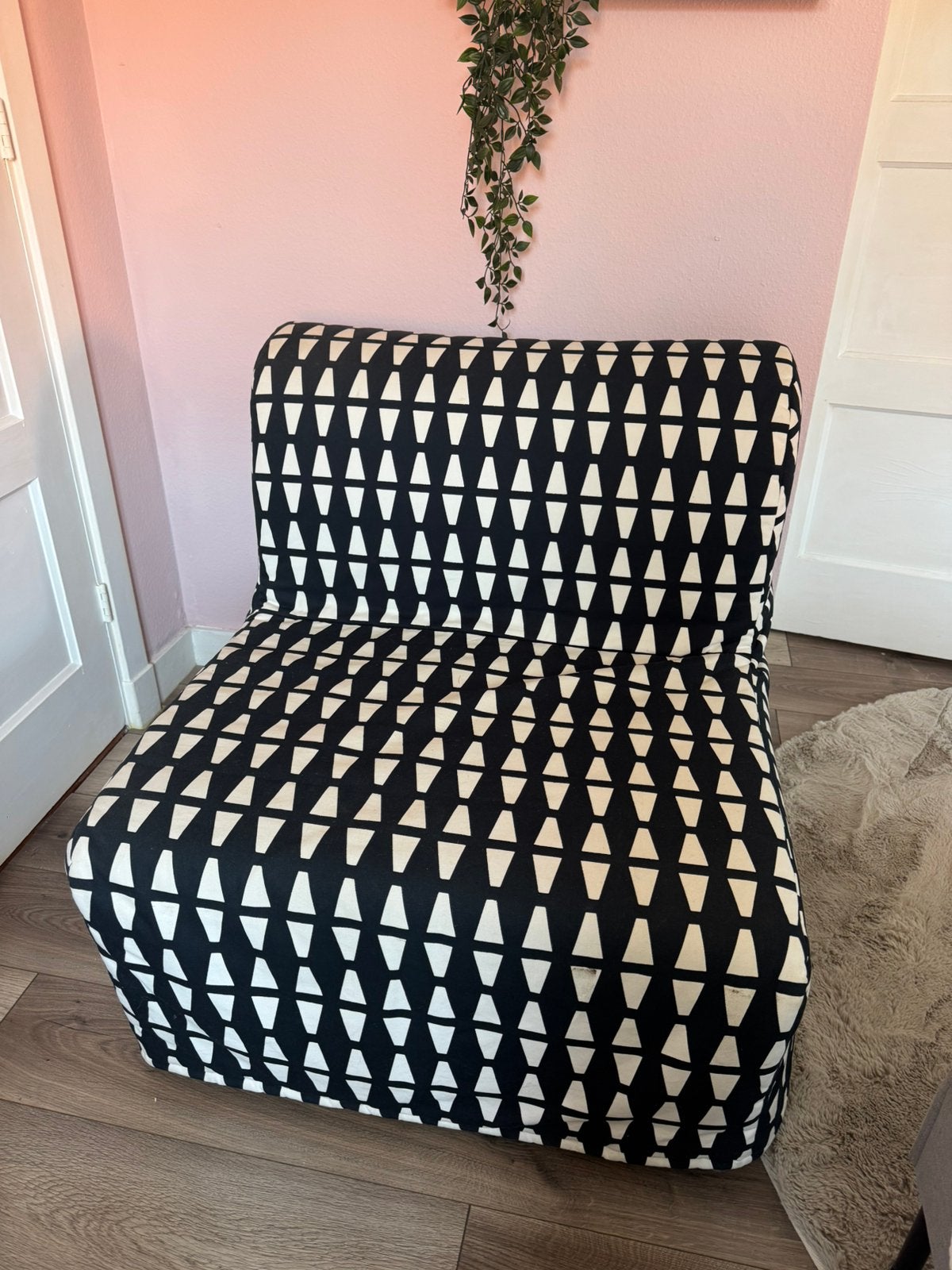 IKEA LYCKSELE slaapfauteuil / slaapstoel, Ophalen, Eenpersoons, Meerkleurig, Zo goed als nieuw