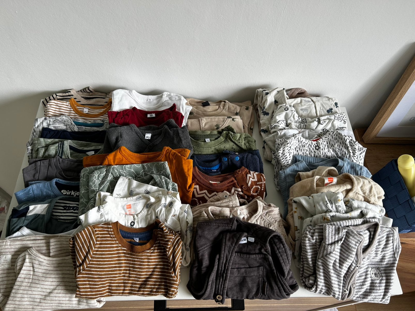 Grote partij baby kleertjes voor jongens maat 50/56, Kinderen en Baby's, Babykleding | Baby-kledingpakketten, Ophalen of Verzenden