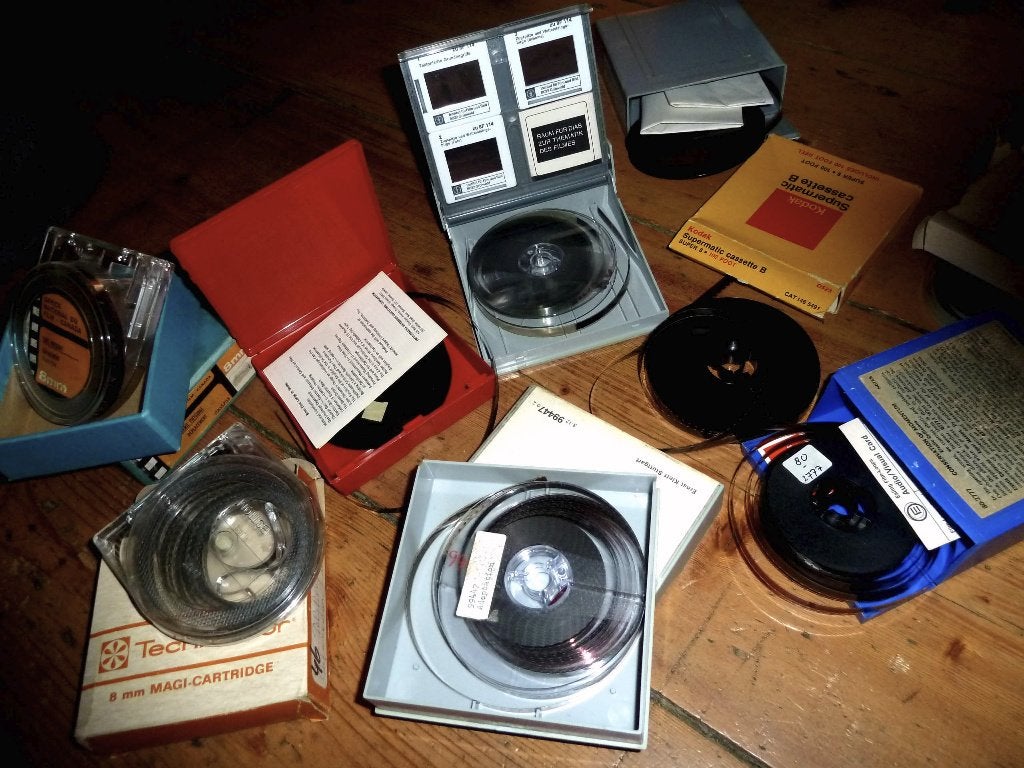 8mm film 9 stuks film - loops - diverse systemen, Ophalen of Verzenden, 8mm film