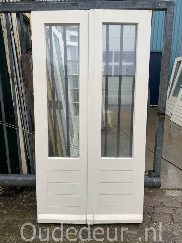 nr. set312 kleine set buitendeuren met dubbel glas, Niet ingevuld, Niet ingevuld, Niet ingevuld