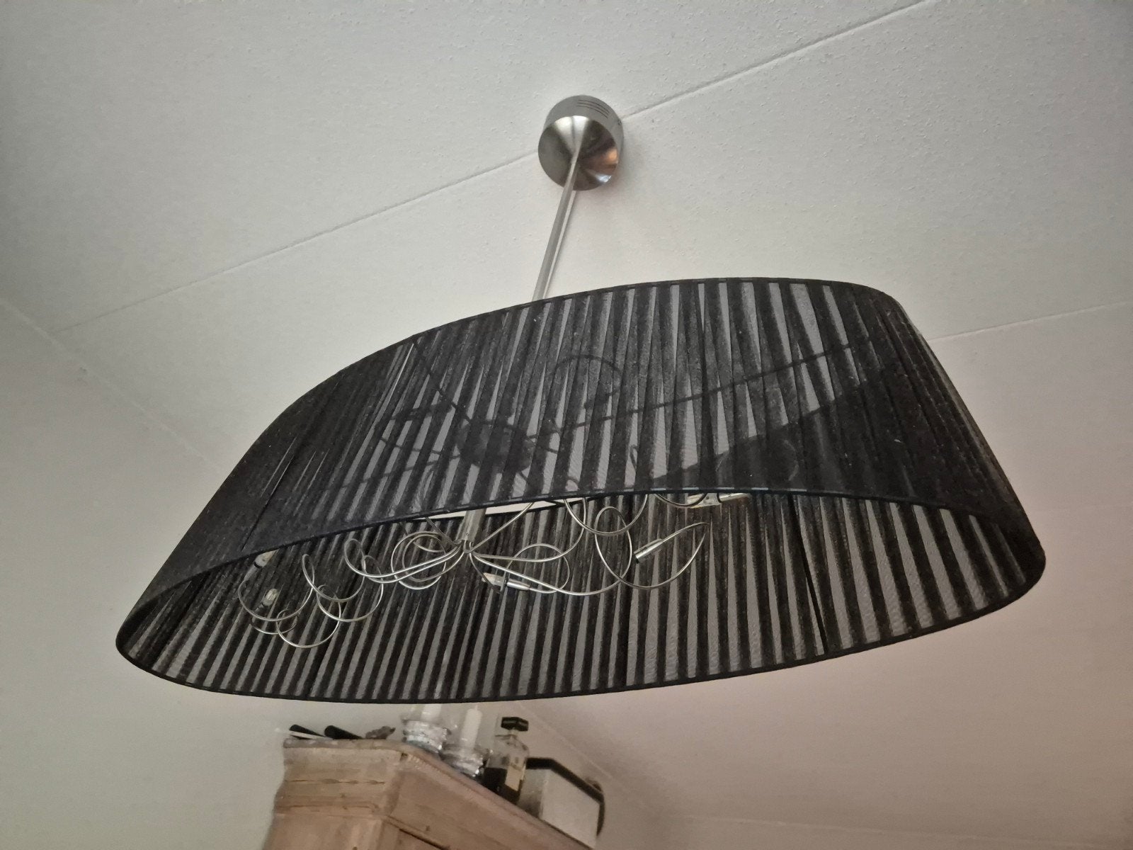 eettafel lamp, Ophalen