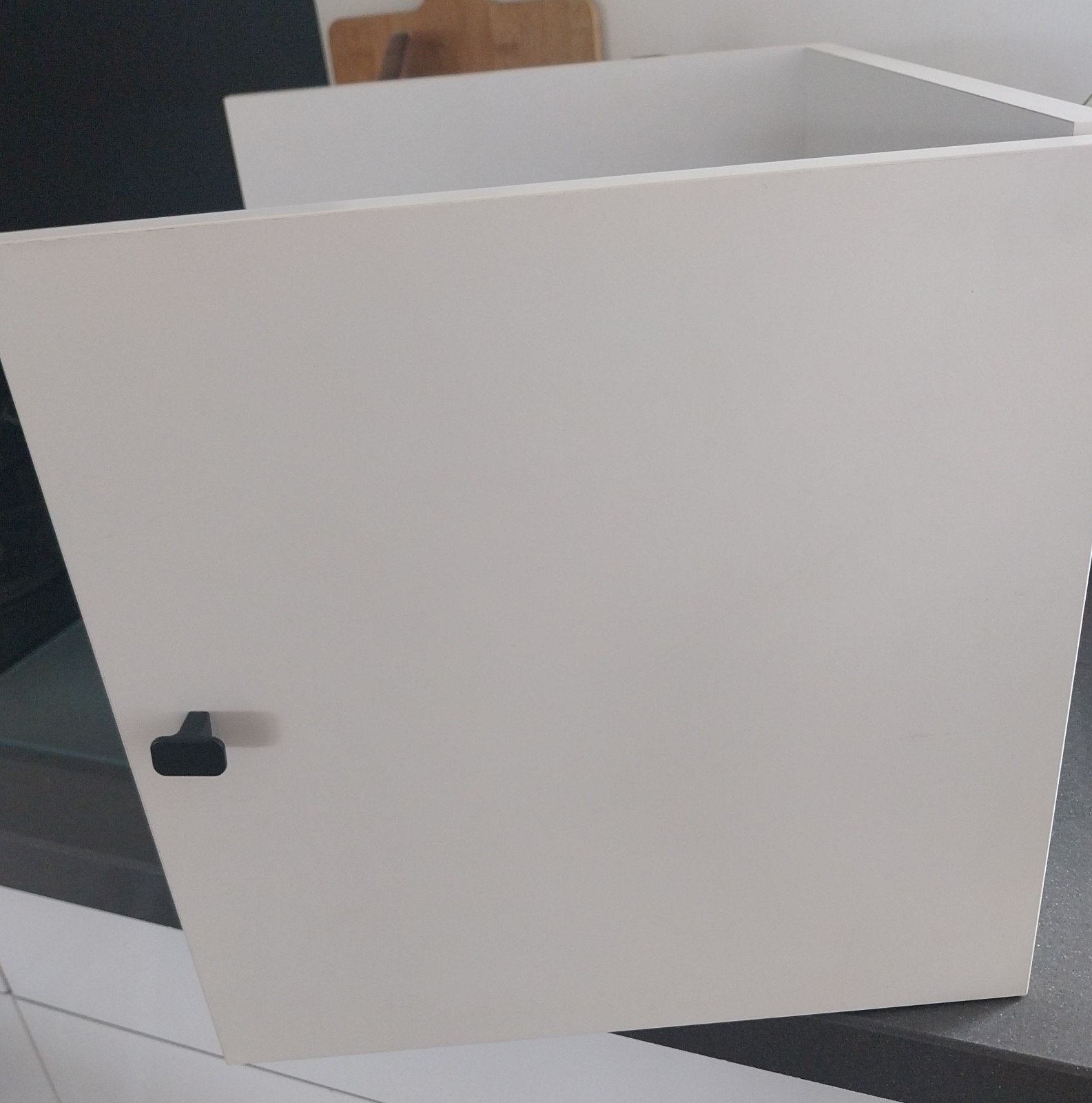 Inzet met deurtje voor Kallax kast, Ophalen, Minder dan 50 cm, Wit, Zo goed als nieuw