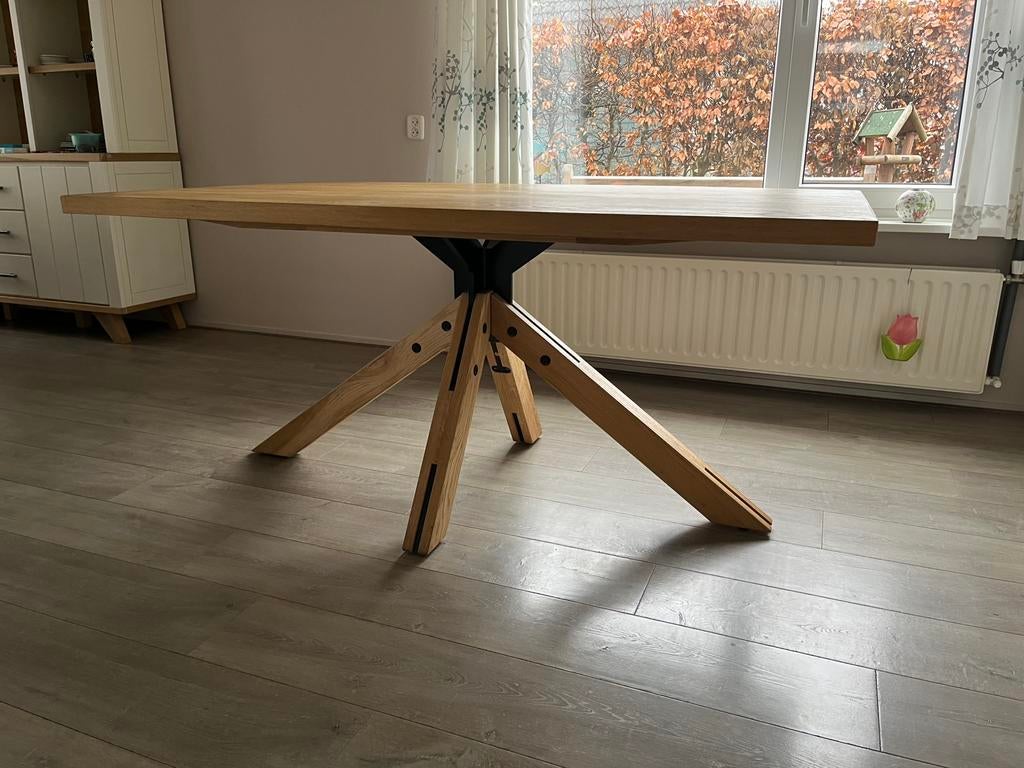 Henders & Hazel Jardino eetkamertafel, nieuwstaat!, Huis en Inrichting, Ophalen, Eikenhout, 50 tot 100 cm, Zo goed als nieuw