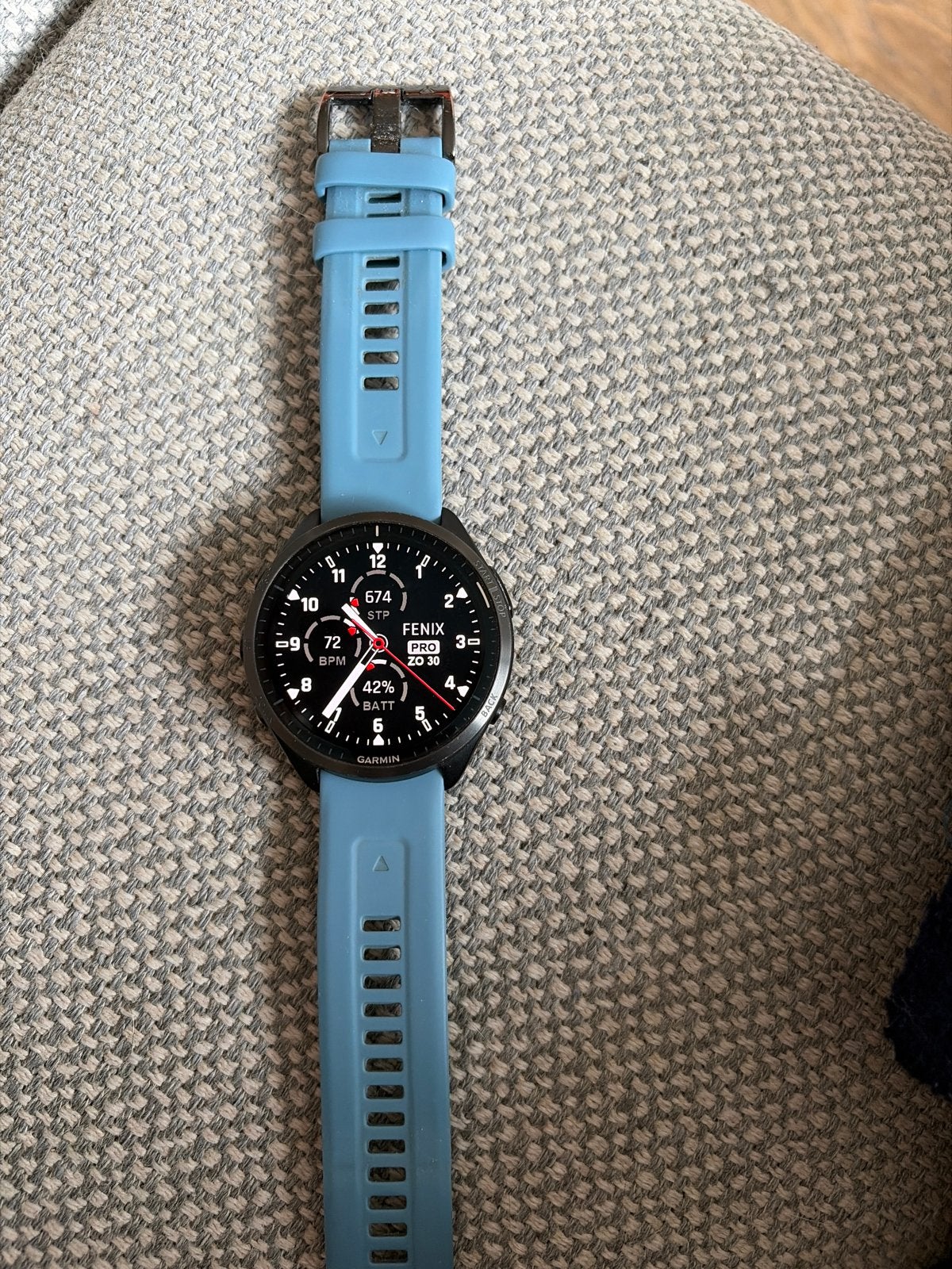 Garmin 965 Pro Smartwatch - Zo goed als nieuw, Blauw, Hartslag, IOS, Ophalen of Verzenden