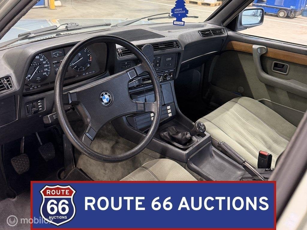 BMW 728i | 1983 | Route 66 Auctions, Overige carrosserieën, Zwart, Bedrijf, Handgeschakeld