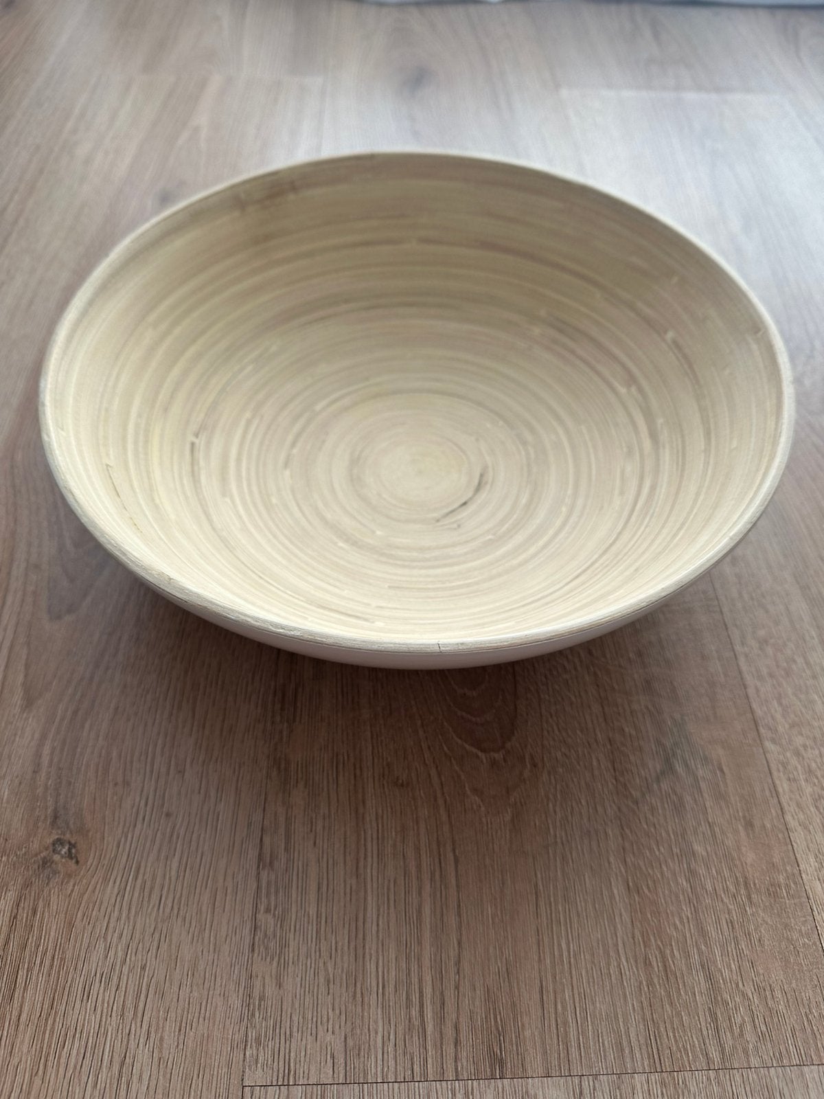 Grote Bamboe schaal, Ophalen, Nieuw, Rond, Hout