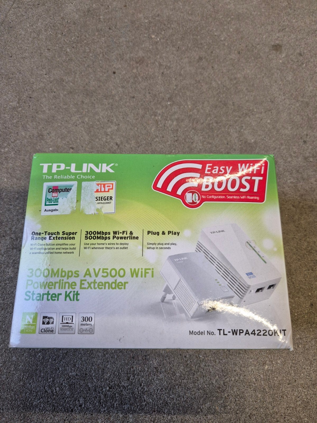 TP-Link TL-WPA4220KIT AV500 WiFi Powerline Extender, Ophalen of Verzenden, Nieuw, TP-Link