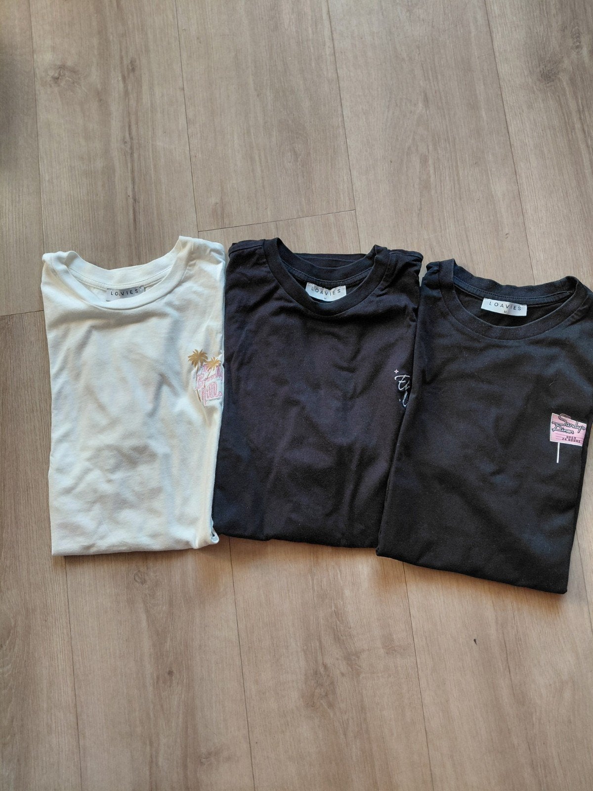 3x Loavies shirts - Maat M, Maat 38/40 (M), Zwart, Ophalen of Verzenden, Loavies