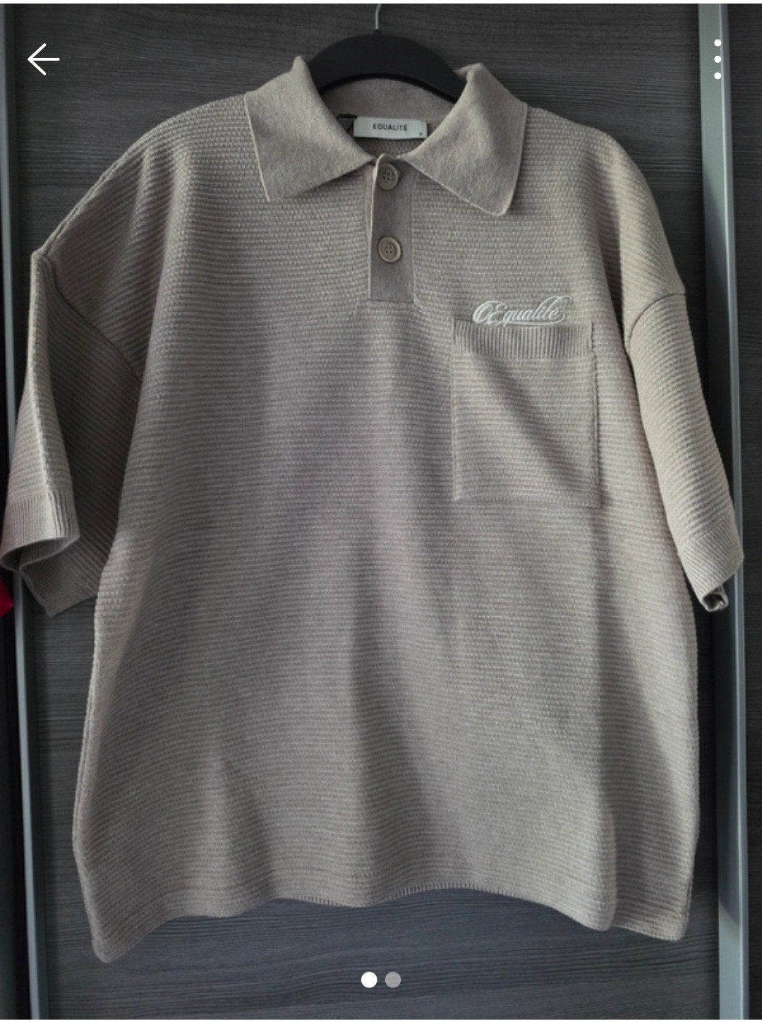 equalite tshirt taupe maat S nieuw, Ophalen of Verzenden, Nieuw, Korte mouw