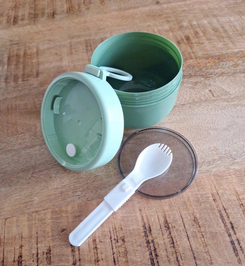 Yoghurt beker | Ontbijtkom | Voedselpot / voedselcontainer, Ophalen of Verzenden, Nieuw, Kunststof, Groen