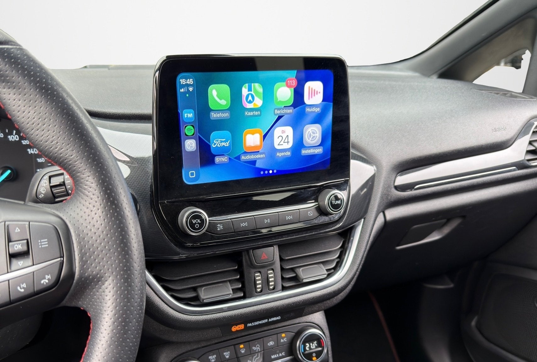 Ford Fiesta 1.0 EcoBoost ST-Line Apple Carplay|Clima|NAP, Auto's, Voorwielaandrijving, Gebruikt, Euro 6, Lichtsensor