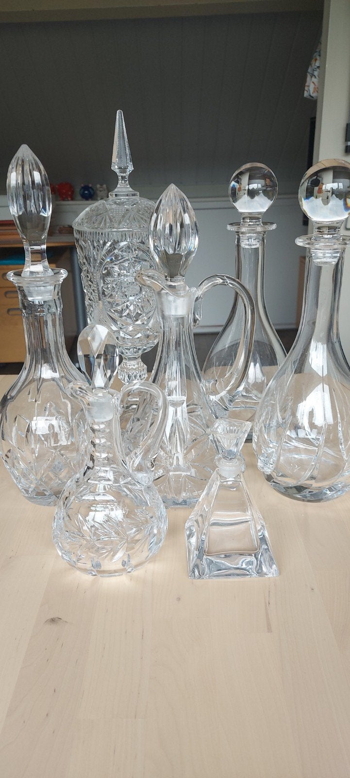 Kristallen Karaffen en Bonbonnière Set, Antiek en Kunst, Antiek | Glas en Kristal, Ophalen