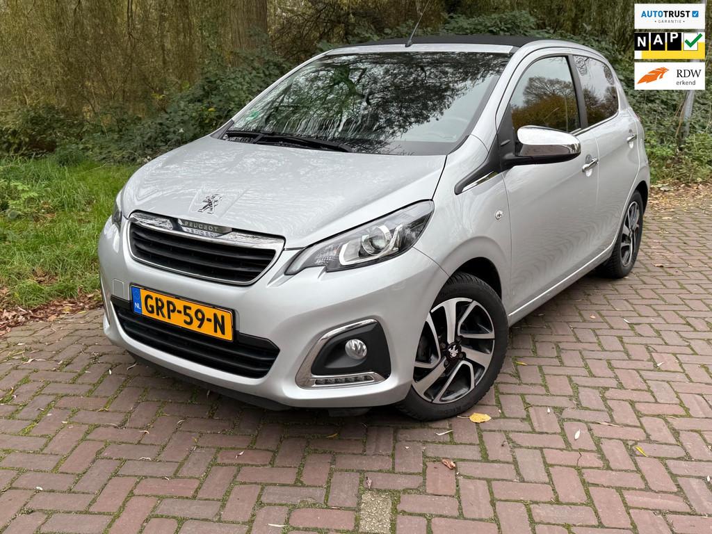 Peugeot 108 1.0 e-VTi Allure cabriotop 1 Eig.b.j. 6-2020 770, Auto's, Voorwielaandrijving, Gebruikt, Cabriolet, 4 stoelen