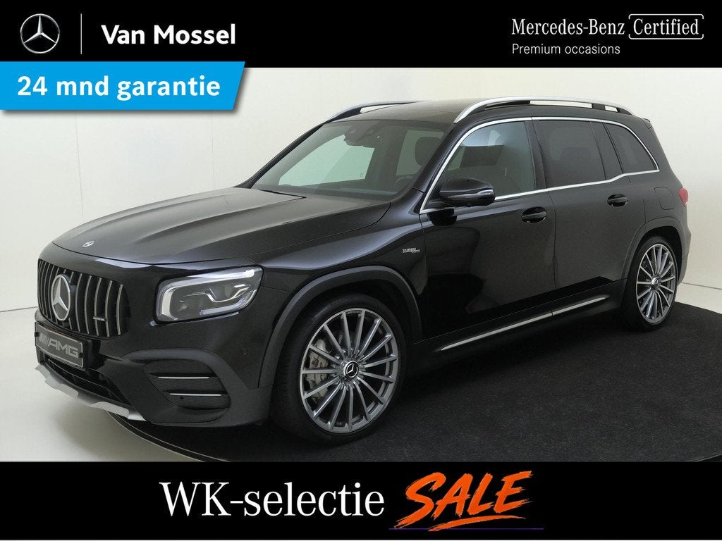 Mercedes-Benz GLB AMG 35 4MATIC Premium Plus /Panoramadak /B, Auto's, Mercedes-Benz, Automaat, 4 cilinders, 1655 kg, Leder en Stof