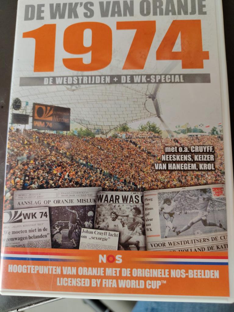 De WK's van Oranje 1974 - De wedstrijden + WK-special, Cd's en Dvd's, Ophalen, Voetbal, Gebruikt, Speelfilm
