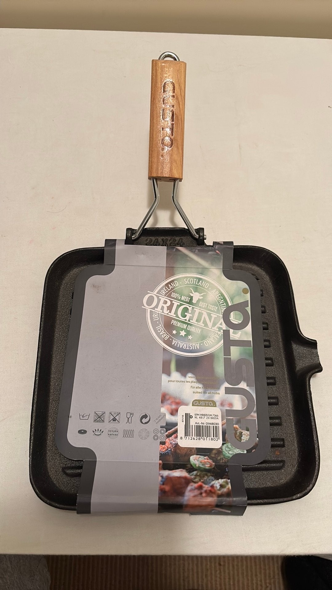 Gusta grill pan, Ophalen of Verzenden, Zo goed als nieuw, Overige materialen