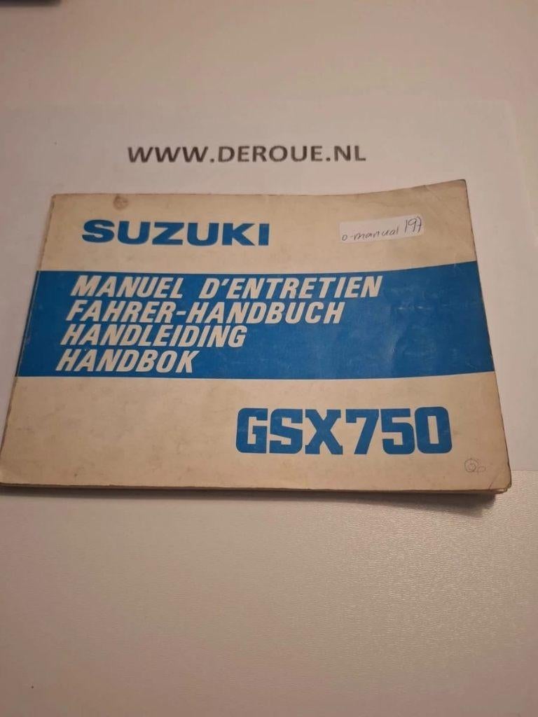 197 0WNERS MANUAL SUZUKI GSX 750  1979 USED, Motoren, Handleidingen en Instructieboekjes, Ophalen of Verzenden, Suzuki
