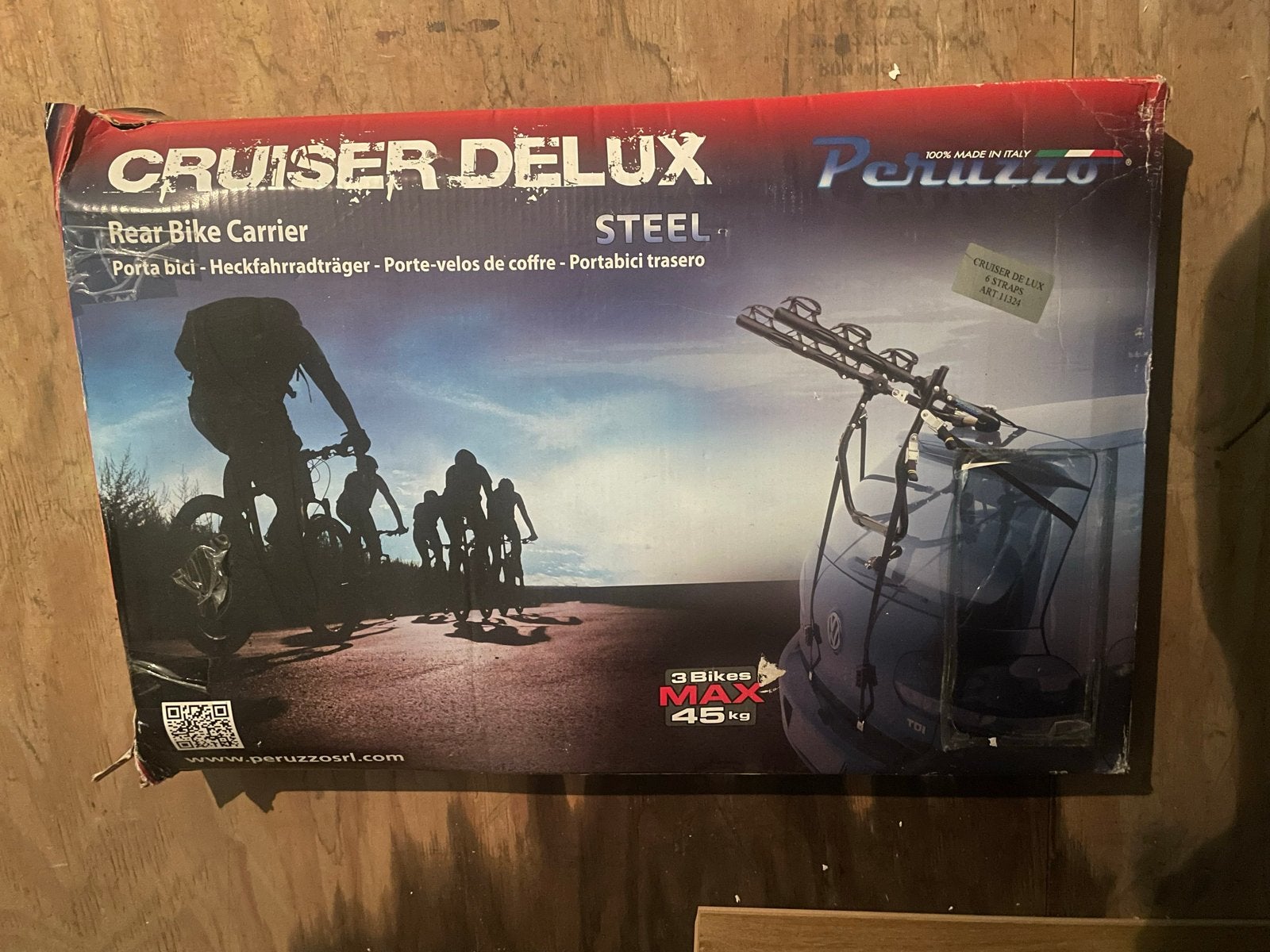 Peruzzo Cruiser Delux Fietsendrager, Ophalen, 3 fietsen of meer, Nieuw, Achterklepdrager