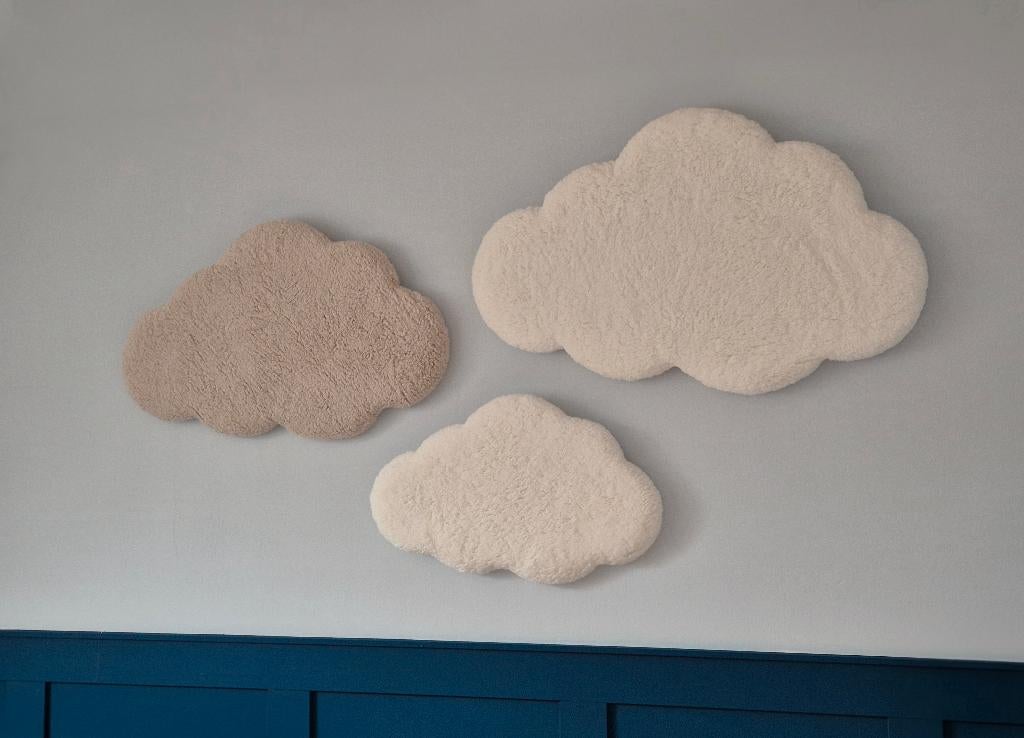 Luxe Teddy Wolken - Babykamer Wanddecor - Handgemaakt, Kinderen en Baby's, Kinderkamer | Inrichting en Decoratie, Ophalen of Verzenden