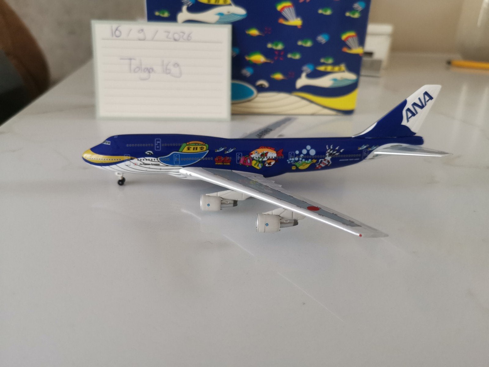 ANA B747-400 Marine 1:400 JC Wings, Overige merken, 1:200 of kleiner, Nieuw, Ophalen of Verzenden