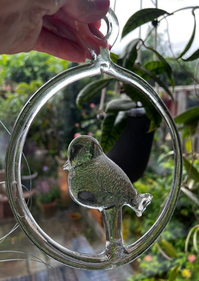 Vintage Kosta Boda Grote Raamhanger Suncatcher Vogel Vallien, Antiek en Kunst, Kunst | Designobjecten, Ophalen of Verzenden