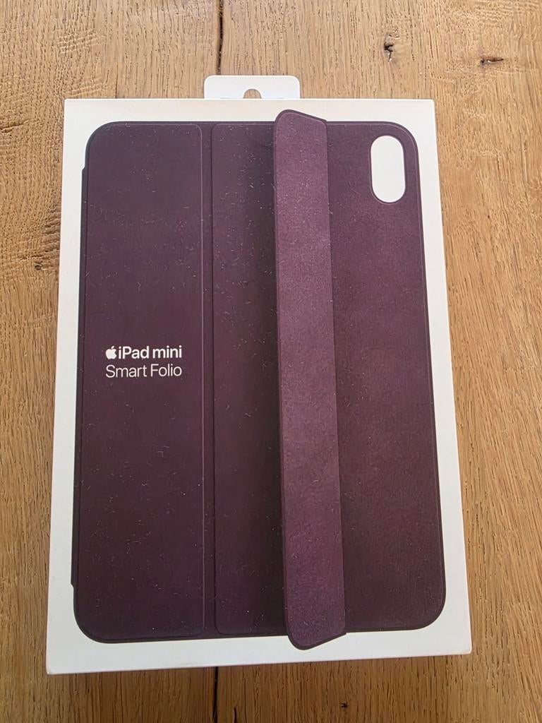 Apple iPad mini Smart Folio (6e generatie) - Dark Cherry, Nieuw, Bescherming voor- en achterkant, Apple, 7 inch of minder