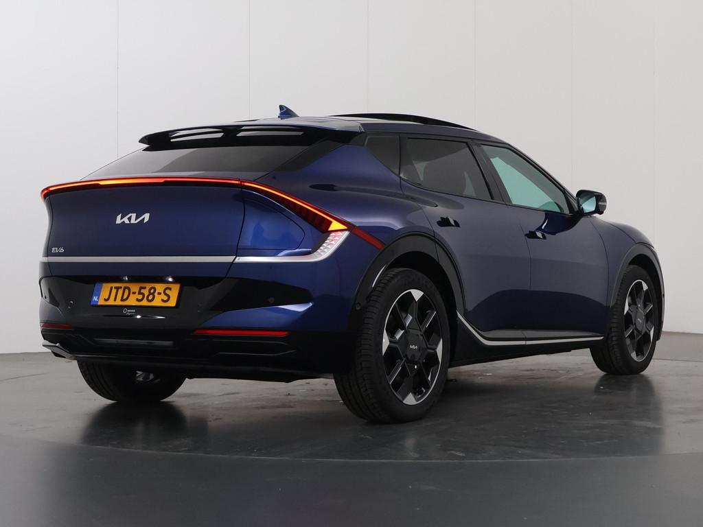 Kia EV6 Plus Advanced 84 kWh | Panoramaschuifdak | Warmtepom, Auto's, Kia, Automaat, 228 pk, Achterwielaandrijving, Zwart