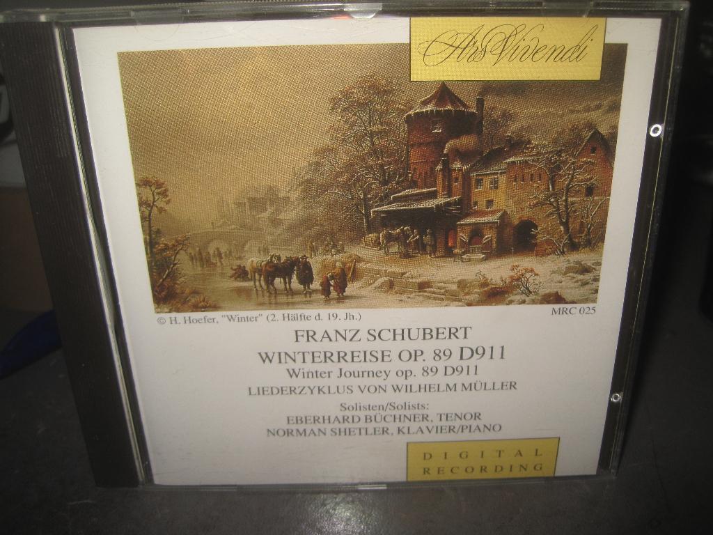 Schubert Winterreise D911 Büchner/Shetler op Ars Vivendi, Cd's en Dvd's, Cd's | Klassiek, Ophalen of Verzenden, Classicisme, Zo goed als nieuw