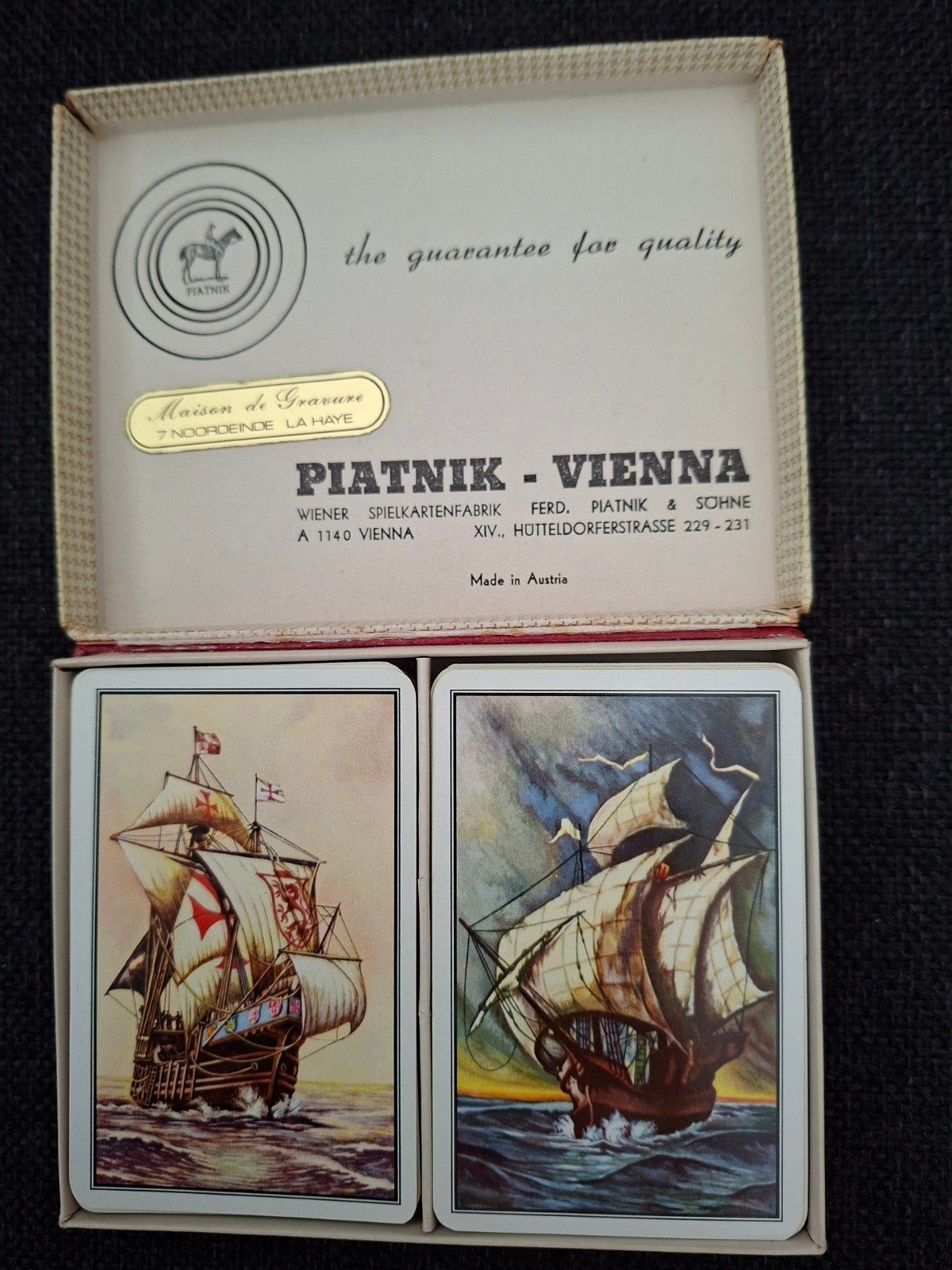 Piatnik Wenen speelkaarten - Vintage set, Verzamelen, Ophalen of Verzenden, Gebruikt, Speelkaart(en)