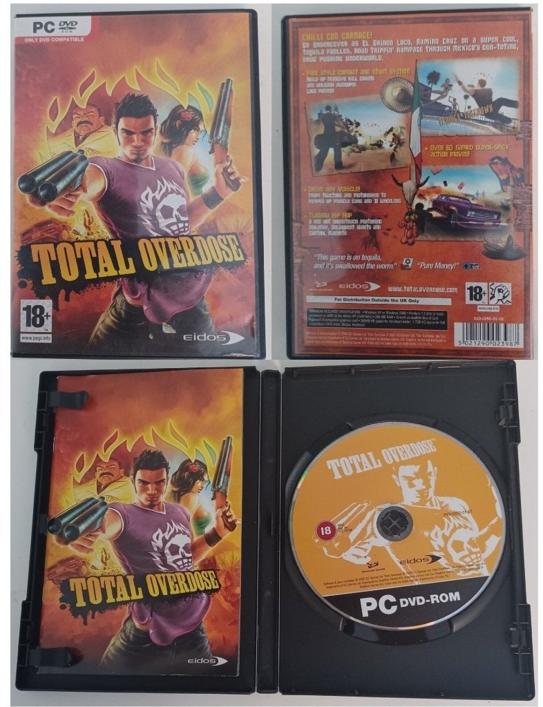 totaal overdose videogame incl boekje, Avontuur en Actie, 1 speler, Eén computer, Ophalen of Verzenden